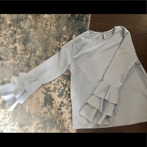 Powder blue blouse